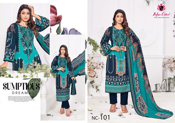 Nafisa Andaaz Karachi Cotton Dress Material Catalog